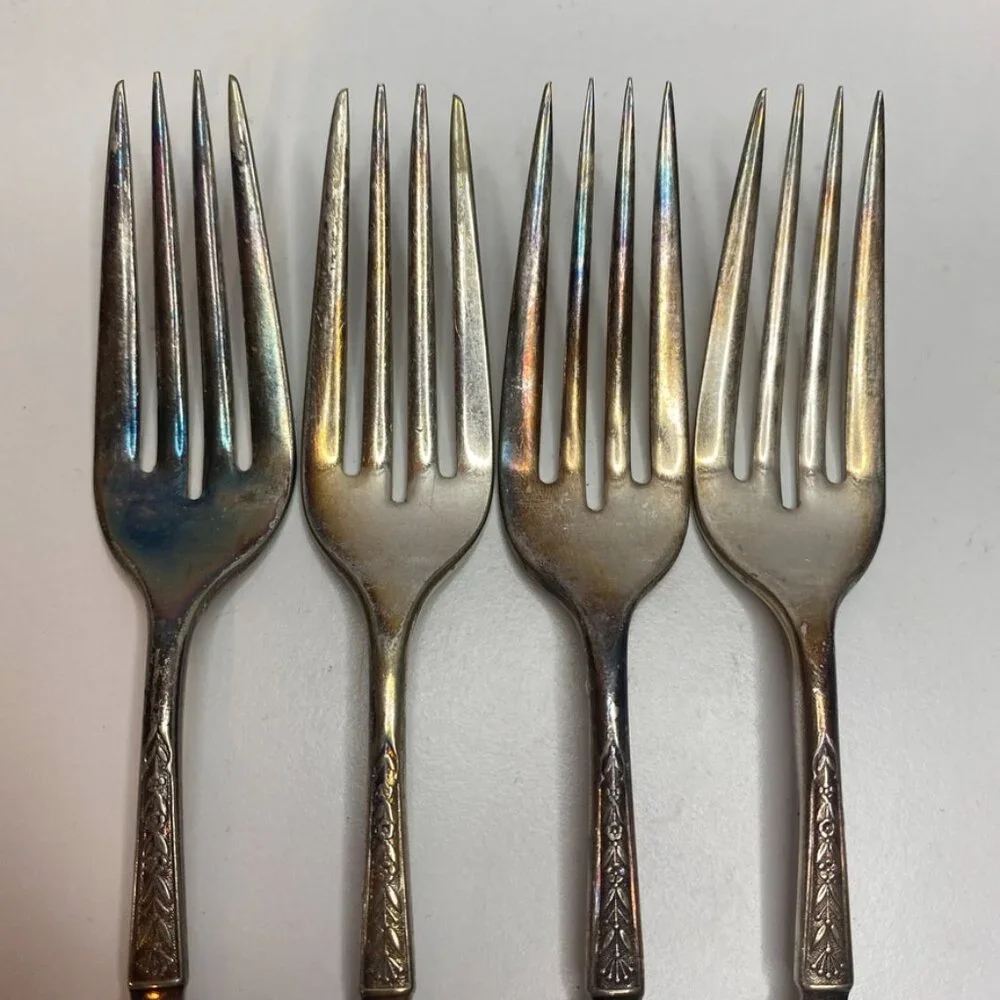 SET OF 4 ANTIQUE REED & BARTON 
